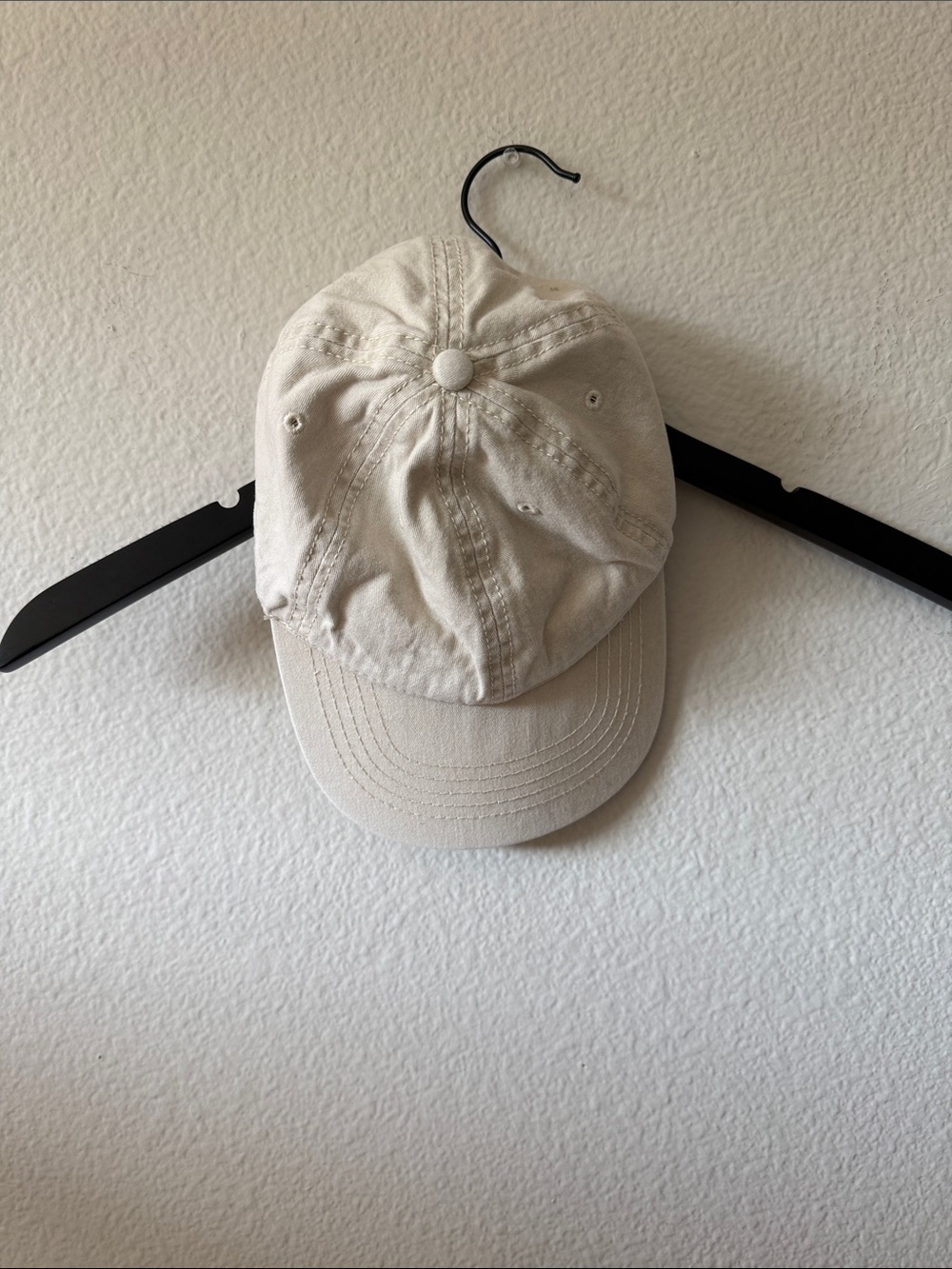 Neutral Cream Baseball Cap - Classic Adjustable Hat
